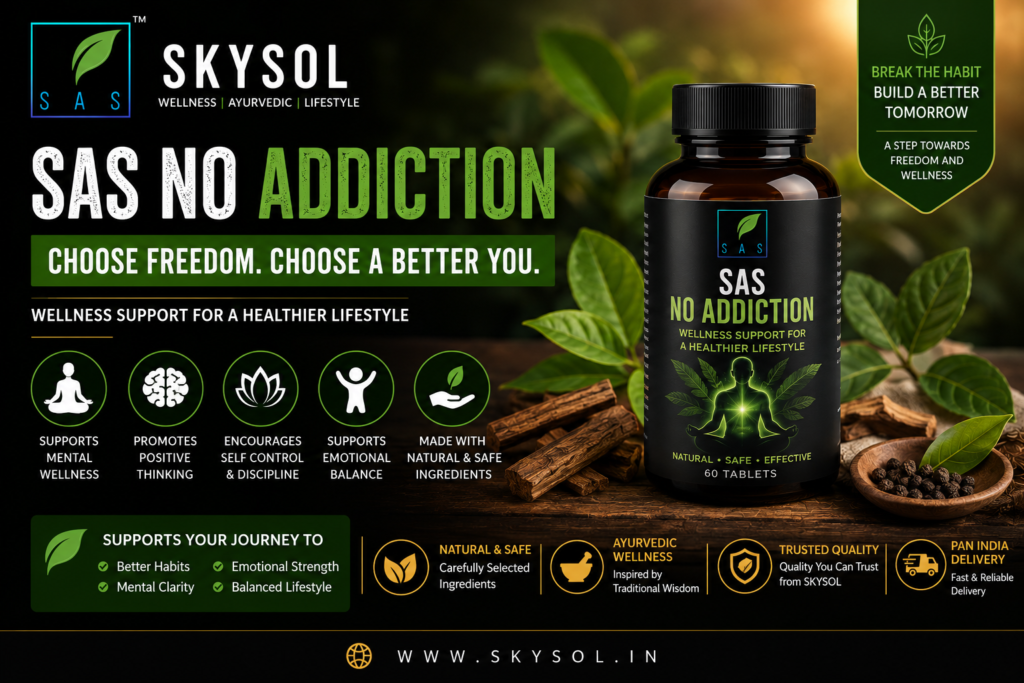 No Addiction Habits guide for lifestyle transformation and wellness support from SKYSOL Hyderabad